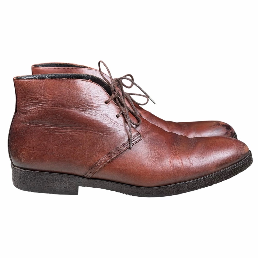 To Boot New York Adam Derrick Brown Leather Ankle Boots Lace Up‎ Mens Size 13